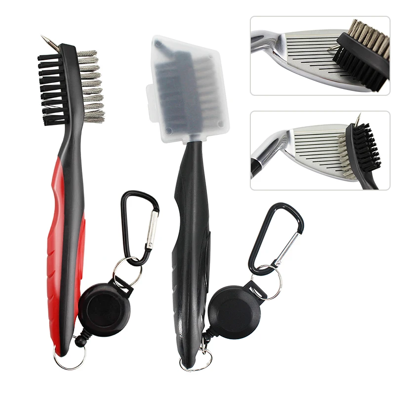 Golf Club Cleaning Brush with Cover Retractable - Free Shipping