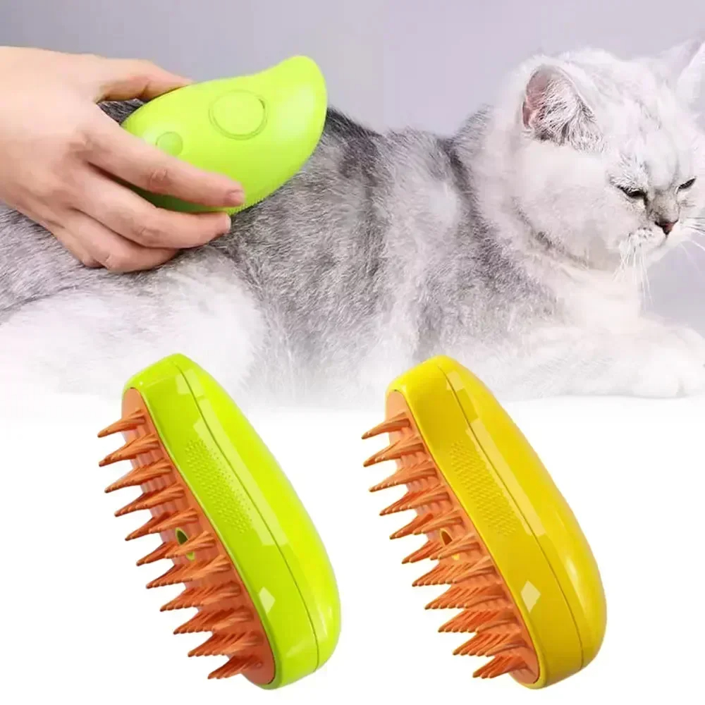 Cat Steam Brush Steamy Dog Brush 3 in 1 Electric Spray - Free Shipping