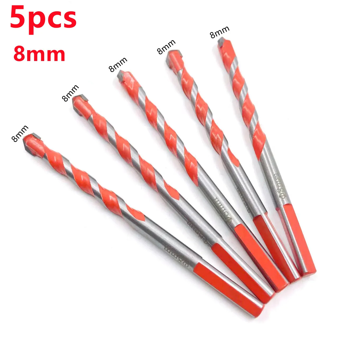 6-12mm Threaded Triangle Tungsten Steel Wall Tile Concrete Drilling Bit Household Marble Overlord Diamond Hand Electric Drill