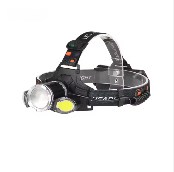 P50 COB LED Rechargeable 18650 Lithium Battery Telescopic Zoom Headlamp Head Light Fishing Headlamp