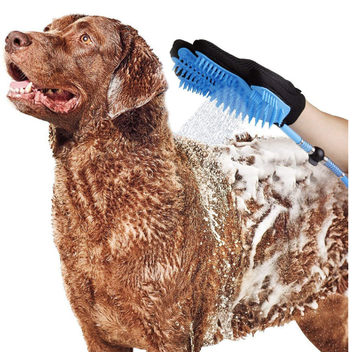 Portable Pet Bathing Tool Dog Shower Hair Remover Bathing Tool Dog Shower Sprayer Pet Grooming Gloves Washing Hair Pet Supplies